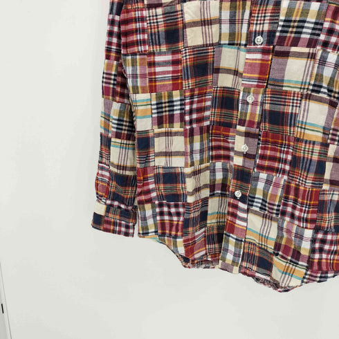 ウエアハウス WAREHOUSE パッチワーク L/S シャツ メンズ import:S