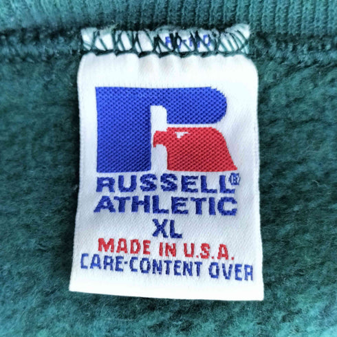 ラッセルアスレチック RUSSELL ATHLETIC 90S MADE IN USA 前V フロントプリント クルーネックスウェット メンズ JPN:XL