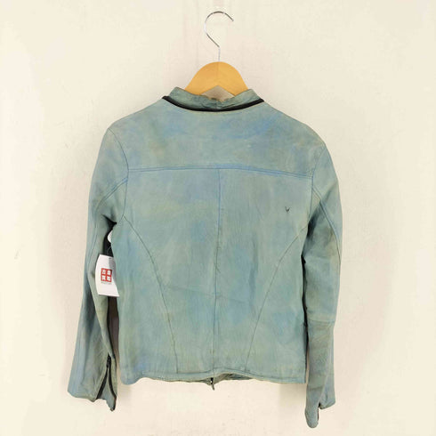 Advantage Cycle ラムレザーシングルライダースジャケット メンズ