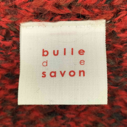 ビュルデサボン bulle de savon モヘヤ混 Vネック ニット レディース FREE