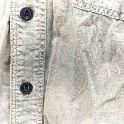 ウエアハウス WAREHOUSE ロングスリーブ シャンブレーシャツ メンズ US:36