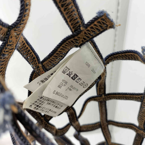 チカキサダ Chika Kisada DENIM MACRAME TOP キャソール レディース FREE