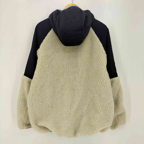 ザラ ZARA 刺繍 マルチカラー フリース フーデットブルゾン メンズ import:M