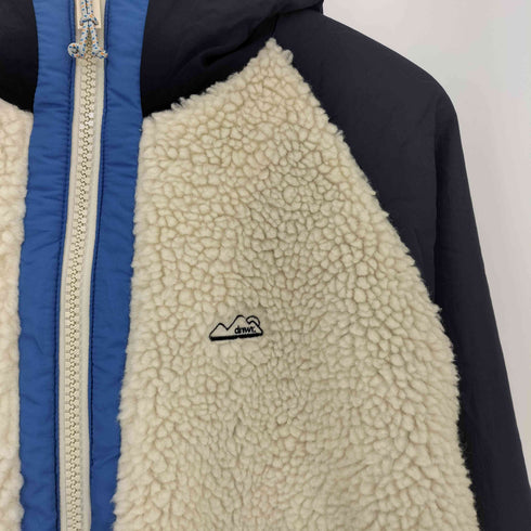 ザラ ZARA 刺繍 マルチカラー フリース フーデットブルゾン メンズ import:M