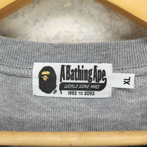 アベイシングエイプ A BATHING APE NEON CAMO JACQUARD RELAXED FIT CREWNECK メンズ XL