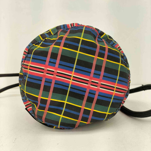 ガニー Ganni マルチチェック 巾着バッグ レディース