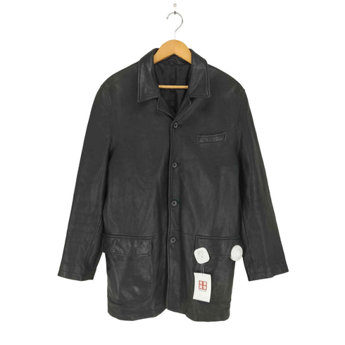 Naughty lamb leather ラムレザーカーコート メンズ LL