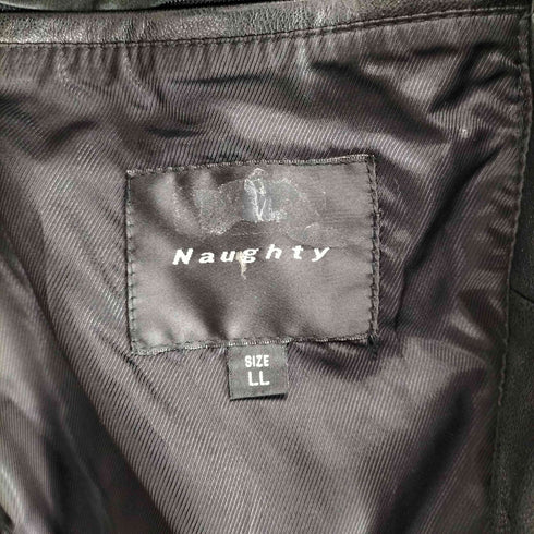 Naughty lamb leather ラムレザーカーコート メンズ LL