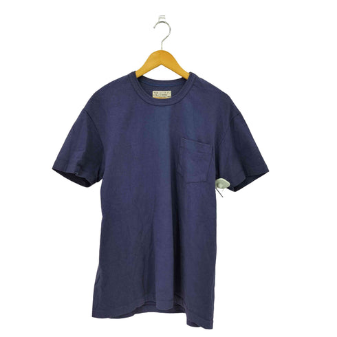 YMFACTORY YMTEE なす紺 シングルステッチ ポケットTシャツ カットソー メンズ 42