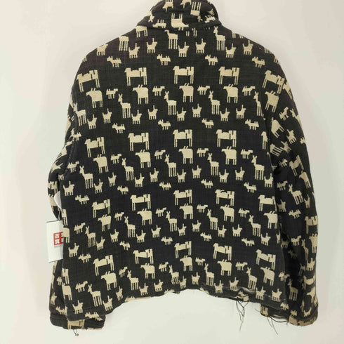 CHICO'S DESIGN アニマル 総柄 コットン シャツ ジャケット レディース 2