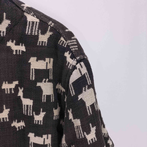CHICO'S DESIGN アニマル 総柄 コットン シャツ ジャケット レディース 2