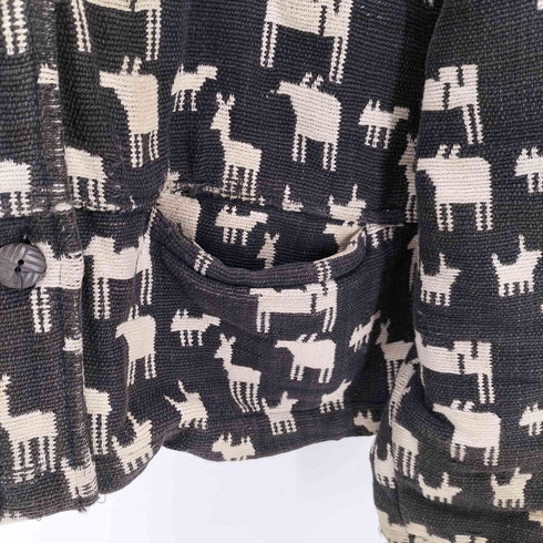 CHICO'S DESIGN アニマル 総柄 コットン シャツ ジャケット レディース 2