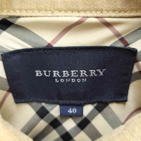 バーバリーロンドン BURBERRY LONDON 裏地ノバチェック トラッカージャケット レディース 40