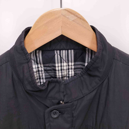 マドモアゼルノンノン mademoiselle NON NON マルチジップ 裏地チェック柄 バックワッペン ボンバージャケット メンズ
