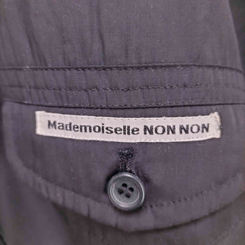 マドモアゼルノンノン mademoiselle NON NON マルチジップ 裏地チェック柄 バックワッペン ボンバージャケット メンズ