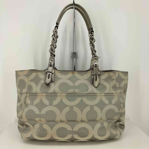 コーチ COACH チェーンストラップ シグネチャー ハンドバッグ レディース