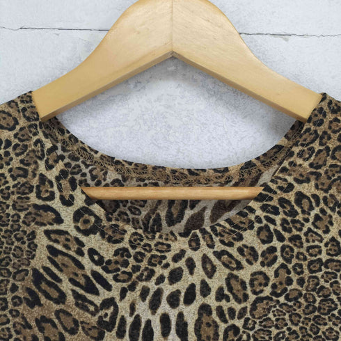 Y2K レオパード タンクトップ レディース