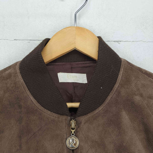 Etam real leather リアルレザースエードブルゾンジャケット レディース 9AR