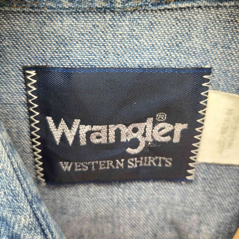 ラングラー Wrangler 80S WESTERN SHIRTS デニム L/S ウエスタン シャツ メンズ