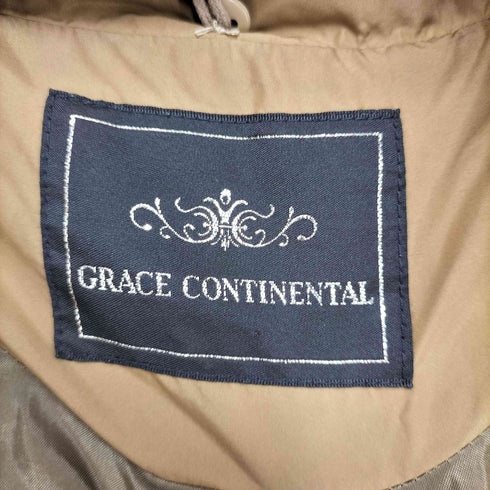 グレースコンチネンタル GRACE CONTINENTAL ラクーンファー ロングダウンジャケット レディース 36