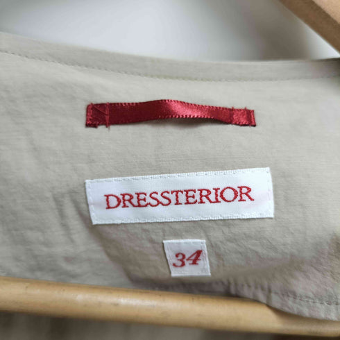 ドレステリア DRESSTERIOR ノーカラーエアリーコート レディース 34
