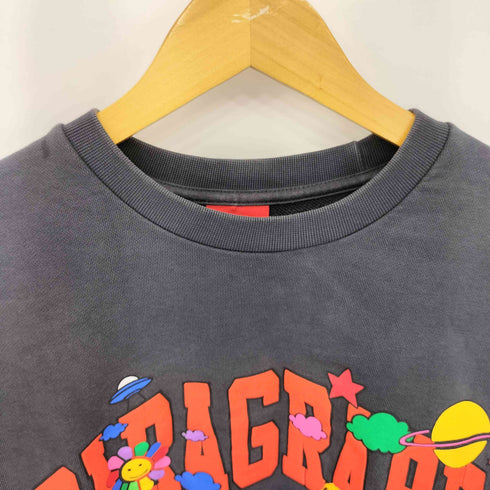 パラグラフ PARAGRAPH SMILE TEAM LOGO SWEAT SHIRT フロントプリント スウェット メンズ