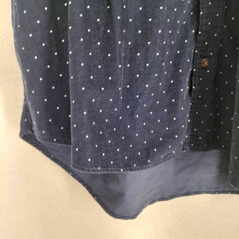 カンサイジーンズ KANSAI JEANS ドット柄コーデュロイBDシャツ メンズ 3L