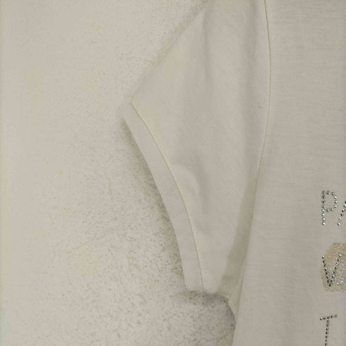 Calabaza Y2K ラインストーン ラメ Tシャツ レディース