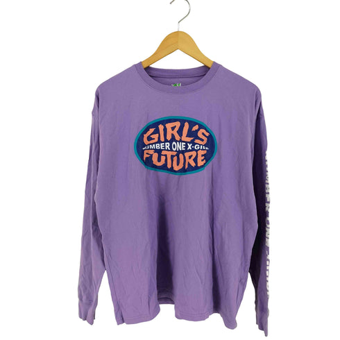 エックスガール X-girl フロントプリントロングスリーブTシャツ レディース ONE SIZE