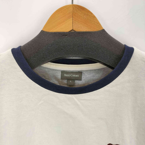 ヘンリーコットンズ Henry Cottons プリントリンガーTシャツ メンズ JPN:L