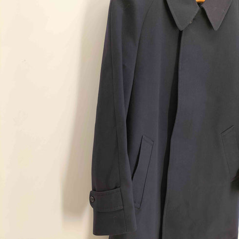 アクアスキュータム AQUASCUTUM 英国製 比翼ステンカラーコート メンズ