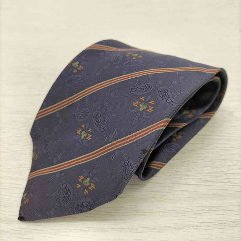 イヴサンローラン Yves Saint Laurent 総柄シルクネクタイ メンズ