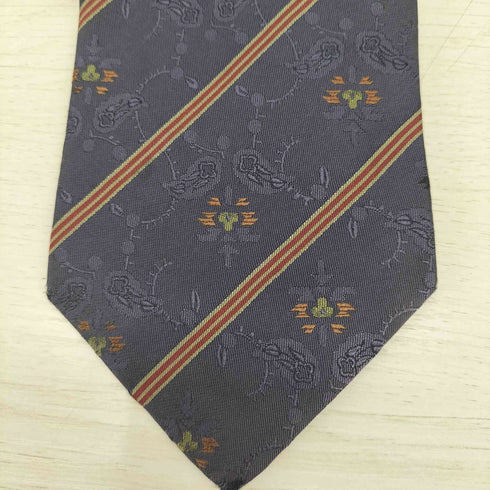 イヴサンローラン Yves Saint Laurent 総柄シルクネクタイ メンズ
