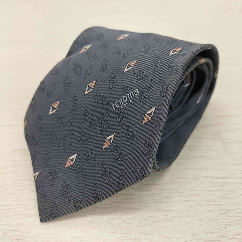 レノマ renoma PARIS 総柄シルクネクタイ メンズ
