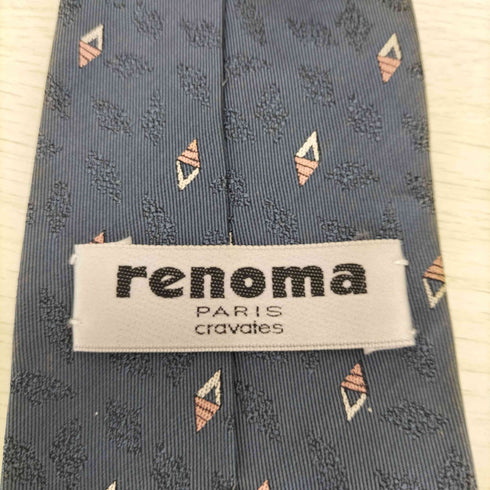 レノマ renoma PARIS 総柄シルクネクタイ メンズ