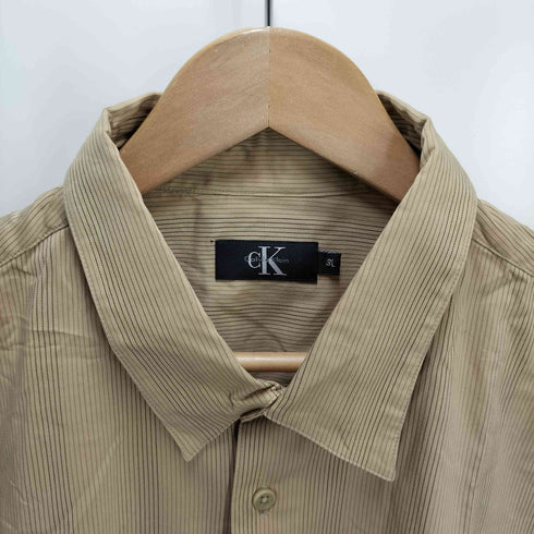 シーケーカルバンクライン ck Calvin Klein L/Sピンストライプシャツ ビッグサイズ メンズ 3L