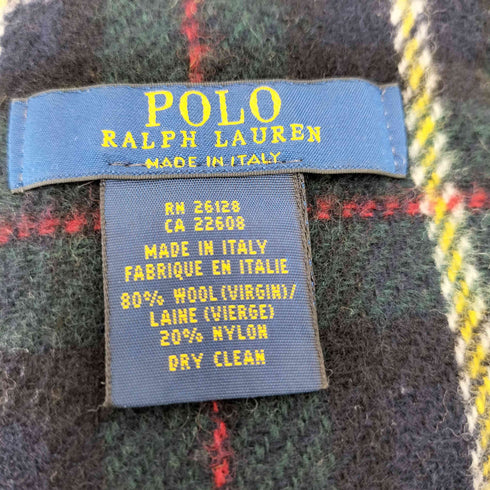 ポロラルフローレン POLO RALPH LAUREN ポニー刺繍チェックマフラー メンズ