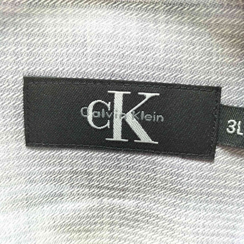 シーケーカルバンクライン ck Calvin Klein L/Sドレスシャツ ビッグサイズ メンズ 3L
