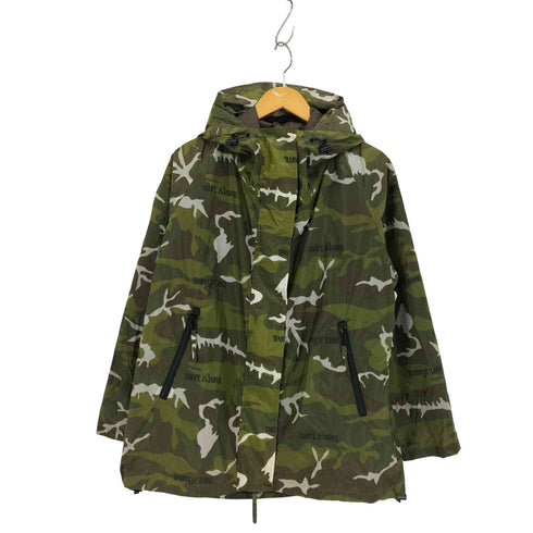 ミハラヤスヒロ MIHARA YASUHIRO 00S 裏地メッシュ カモ柄 リップストップ 比翼 ドローストリング ナイロンジャケット メンズ FREE