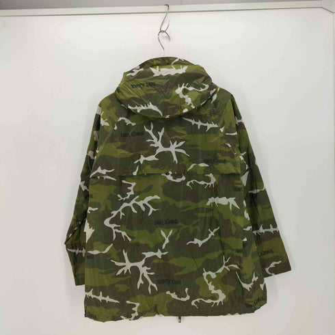 ミハラヤスヒロ MIHARA YASUHIRO 00S 裏地メッシュ カモ柄 リップストップ 比翼 ドローストリング ナイロンジャケット メンズ FREE