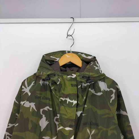 ミハラヤスヒロ MIHARA YASUHIRO 00S 裏地メッシュ カモ柄 リップストップ 比翼 ドローストリング ナイロンジャケット メンズ FREE