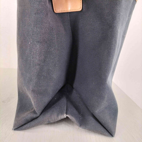 コス COS キャンバス レザー切替 ショルダーバッグ メンズ