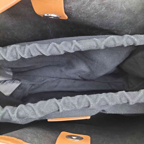 コス COS キャンバス レザー切替 ショルダーバッグ メンズ