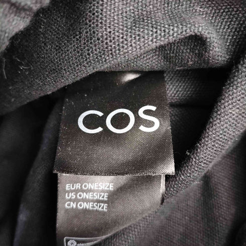 コス COS キャンバス レザー切替 ショルダーバッグ メンズ