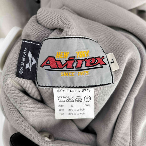 アヴィレックス AVIREX ロゴ刺繍 リバーシブル キルティング スタジャン メンズ import:L