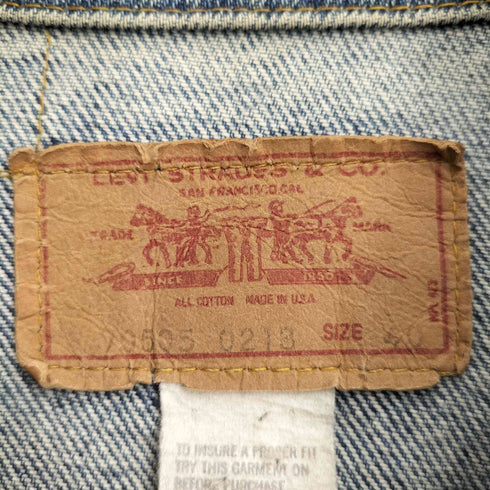 リーバイス Levis 70S USA製 ボタン裏52刻印 70505 4th デニムジャケット メンズ US:40