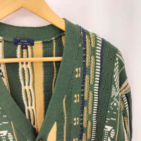アイテムズ アーバンリサーチ ITEMS URBAN RESEARCH マルチストライプ カーディガン メンズ JPN:M