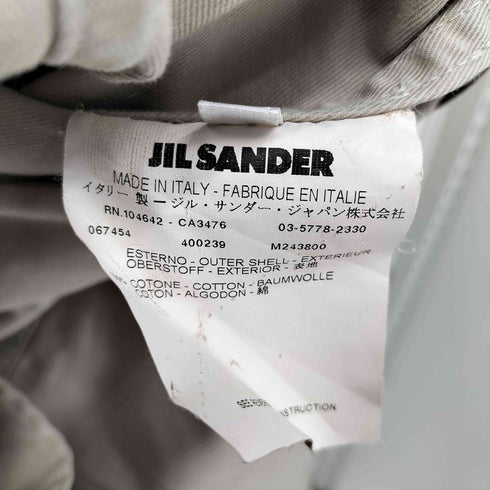 ジルサンダー JIL SANDER コットンツイル サファリジャケット メンズ EUR:48