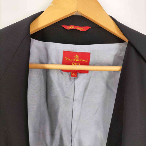 ヴィヴィアンウエストウッドレッドレーベル Vivienne Westwood RED LABEL 00s ウール 変形 テーラードジャケット レディース FR:44