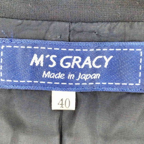 エムズグレイシー Ms GRACY チュールフリル付き 2Bジャケット レディース JPN:40